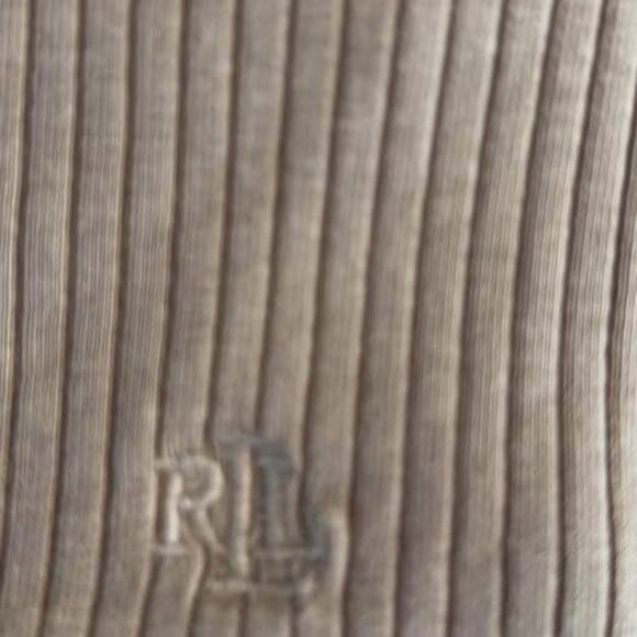 Ralph Lauren Puff Sleeve Tan Henley Top Women’s Large - Picture 7 of 10